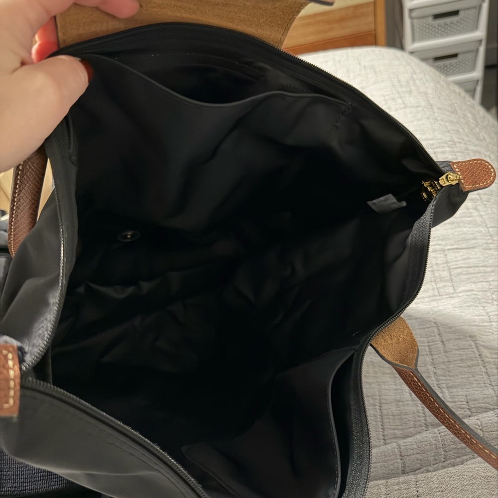 Longchamp Le Pliage Original Medium Nylon Tote Bag in Black - Picture 5 of 7